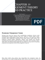 Kelompok 12 - Chapter 19 Management Theory and Practice