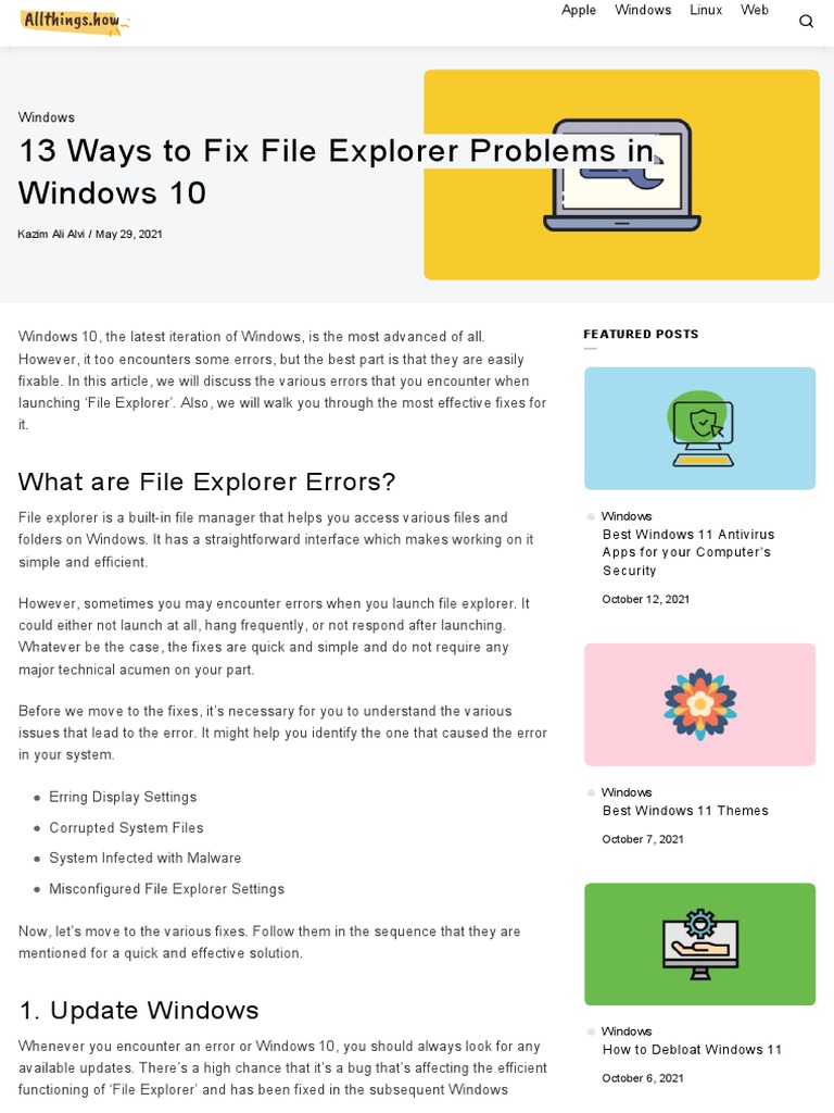 Image Result For Troubleshoot Resolve File Windows Explorer Issues On