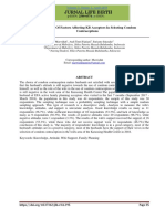 Jurnal Life Birth: Description of Factors Affecting KB Acceptors in Selecting Condom Contraceptions