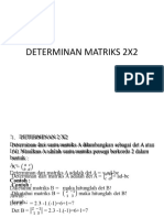 Determinan Matriks 2X2