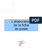 Guide Pratique Elaboration Fiche Poste