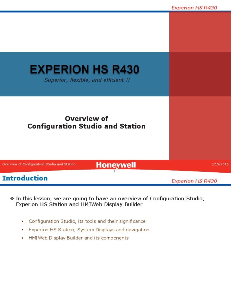 Configuration Studio Overview for Experion HS | PDF | Server (Computing ...