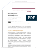 De Los Límites Del Crecimiento A Los Límites de Densidad