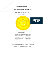 Akuntansi Biaya HARGA POKOK PESANAN II - 3B AK Pagi