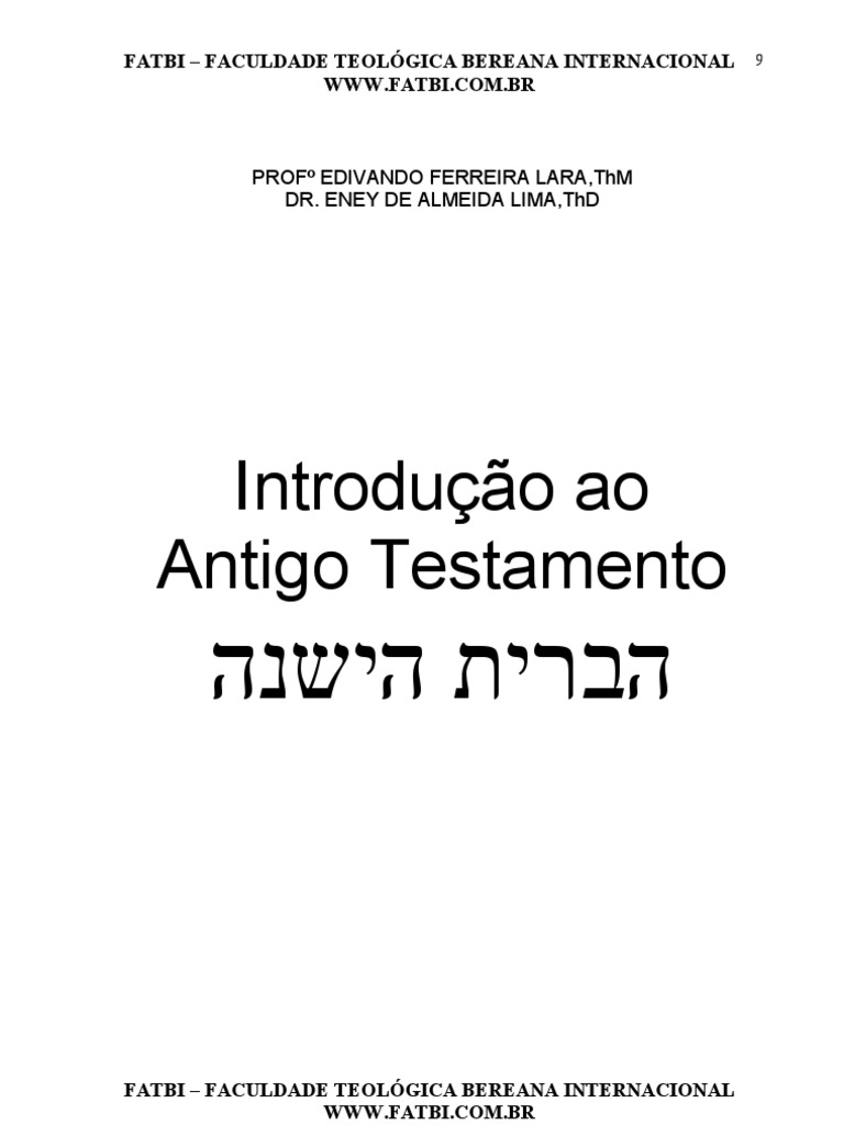 PDF) A “TERRA BÍBLICA” DO PRIMEIRO TESTAMENTO: construção de um espaço  religioso