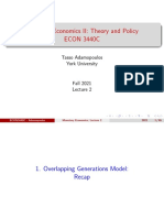 Monetary Economics II: Theory and Policy ECON 3440C: Tasso Adamopoulos York University