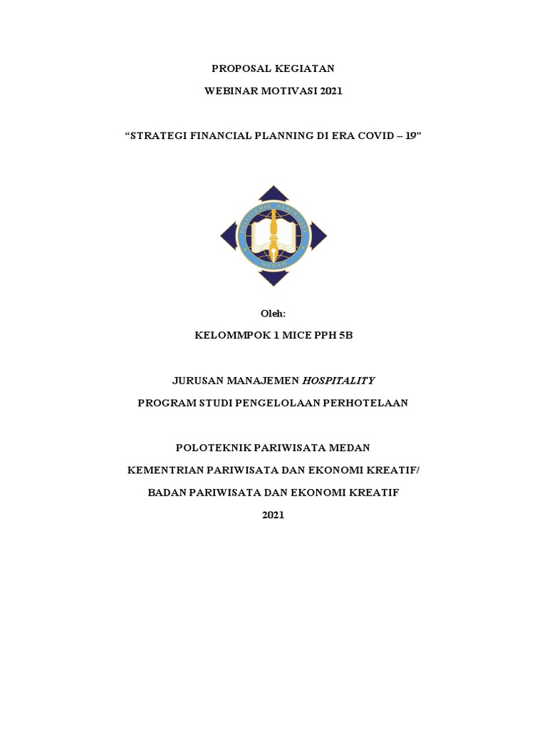 Proposal Kegiatan Webinar Pdf