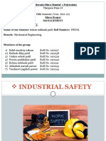 MMM Polytechnic Micro Project on Industrial Safety