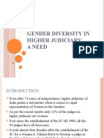 Gender Diversity in Judiciary