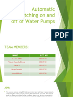 Automatic Switching On and Off of Water Pumps