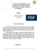 Analisis Tipe Kepemimpinan Di Ruang Perawatan Penyakit Bedah