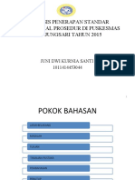 Analisis Penerapan Standar Operasional Prosedur Di Puskesmas Tanjungsari Tahun 2015