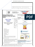 Pdfcoffee.com Method of Statement for Installation of Wires and Cables PDF Free