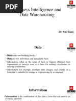 Business Intelligence and Data Warehousing