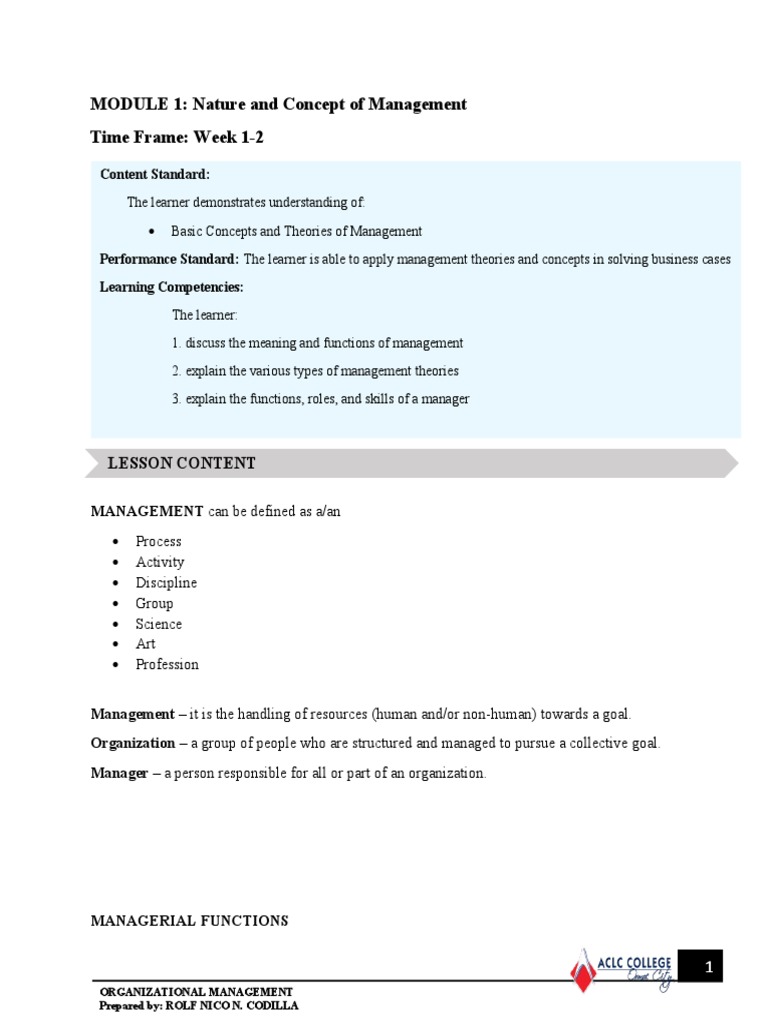 Bboy Real - Org MGT Module 1 - Semi-Online | PDF | System | Goal