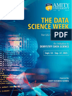 The Data Science Week: For UG & PG - Batch 2022