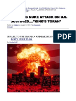 FALSE FLAG NUKE ATTACK ON U.S. JUSTIFIED….”KING’S TORAH”