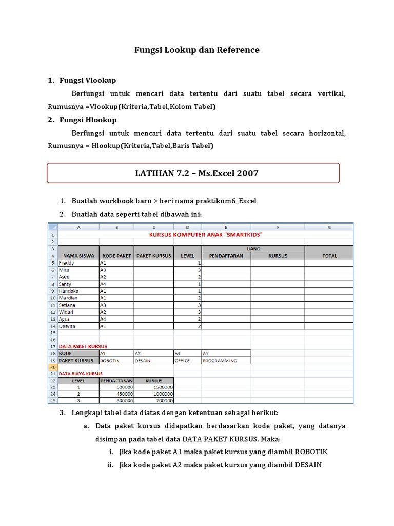 Fungsi Lookup Dan Reference | PDF | Komputer