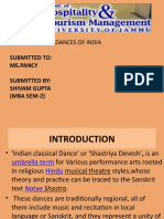 Topic:Classical Dances of India: Submitted To: Ms - Pancy Submitted By: Shivam Gupta (MBA SEM-2)