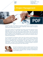 LPM4DEV - Course - Brochure - PROJECT MANAGEMENT