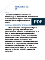 Metrology and Measurements