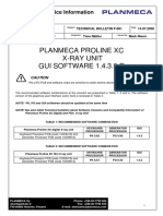 Planmeca Proline XC X-Ray Unit GUI SOFTWARE 1.4.3.0.R: Customer Service Information