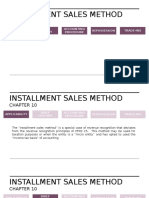 Chapter 10 - Installment Sales Method