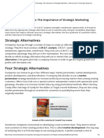 Competitive Advantage - The Importance of Strategic Marketing - Video & Lesson Transcript