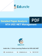 NTA UGC-NET Management: Detailed Paper Analysis - June 2020