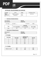 AuXiliary Transformer Test Report