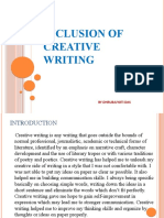 Inclusion of Creative Writing