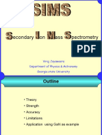 Econdary On Ass Pectrometry: Viraj Jayaweera Department of Physics & Astronomy Georgia State University