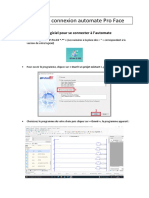 Procédure Connexion Automate Pro Face