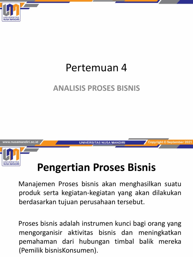 Analisis dan Desain Proses Bisnis | PDF