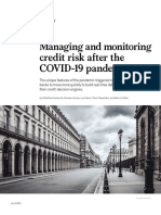 Managing and Monitoring Credit Risk After The COVID-19 Pandemic