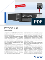 Dtco 4.0: Complies With EU R Egulation 165/2014