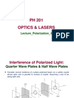 PH 201 Optics & Lasers: Lecture - Polarization - 4