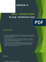 Java - Constructors: by Engr. Darakhshan Syed