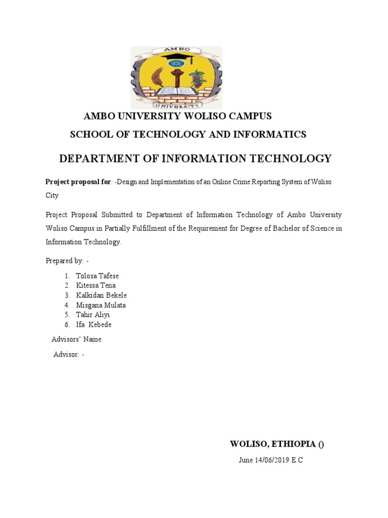 Online Crime Reporting System Proposal | PDF | Feasibility Study ...