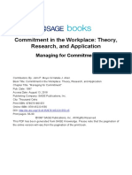 Commitment in The Workplace: Theory, Research, and Application