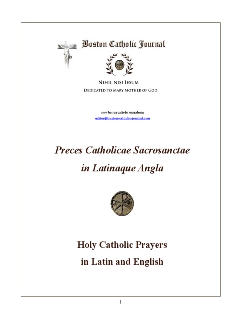 Catholic Prayers in Latin and English TL Edits | PDF | Religious ...