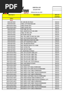 2020 Price List: Cables