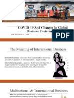 COVID-19 and Changes in Global Business Environment