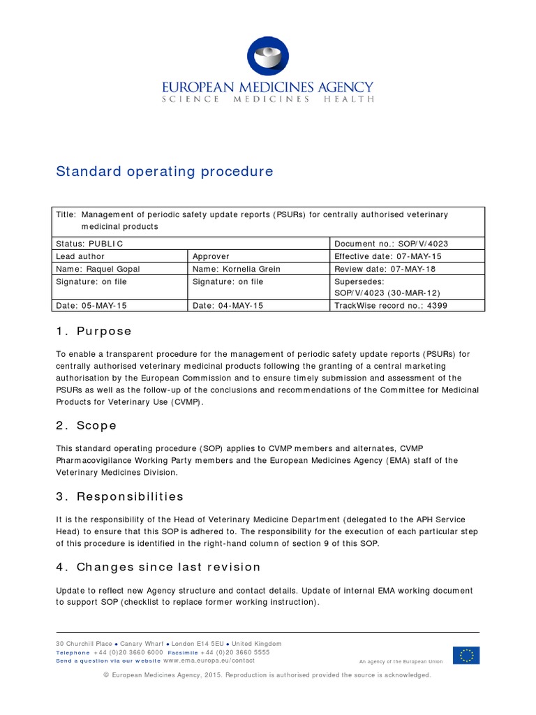 Standard Operating Procedure: 1. Purpose | PDF | Government | Public Sphere