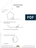 Polygons Worksheet (Past Paper)