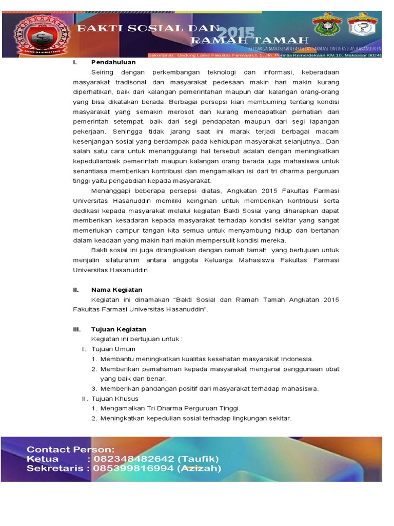 New Proposal Ramah Tamah PDF