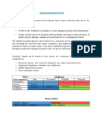 Hazard Assessment Process: Risk Characteristics Likelihood