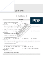 7 The P-Block Elements: Solutions