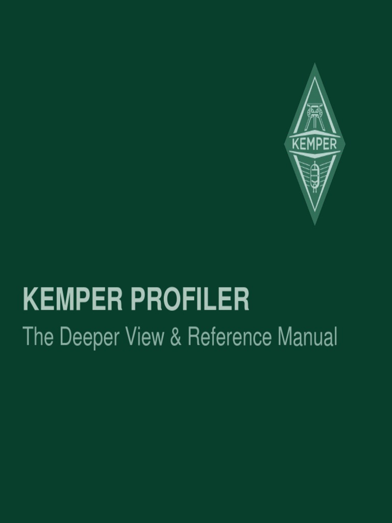 Kemper Profiler Reference Manual 3.1 | PDF | Loudspeaker | Amplifier