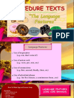 Language Features of Procedure Text
